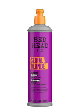 Відновлюючий шампунь для блондинок tigi bed head serial blonde 400 мл
