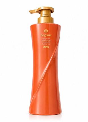 Шампунь для волос bogenia bg460 2-in-1 daily care shampoo & conditioner, 500 мл (4823124409049)
