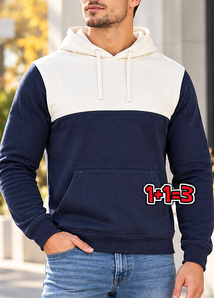 🎁1+1=3 фірмовий чоловічий светр худі з капюшоном topman, розмір 44 - 46