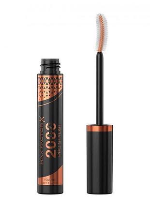 Туш для вій max factor 2000 calorie pro stylist об'ємно-завиваюча №01 black 9 мл (3616304782534)