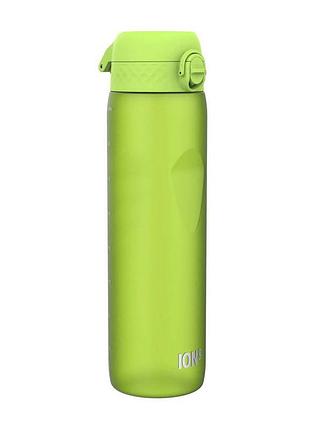 Пляшка для води спортивна з кришкою на кнопці та замком powerplay ion8 1 л зелений
