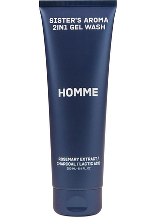 Гель для душа sisters aroma 2in1 gel wash homme 250 мл (4820227786268)
