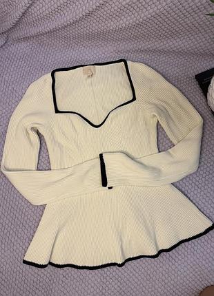 Кофтинка з вирізом від h&m