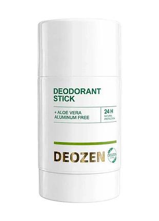 Дезодорант-стік deozen deodorant stick 24h з алое вера, без алюмінію, жіночий, 50 г (4820302500017)