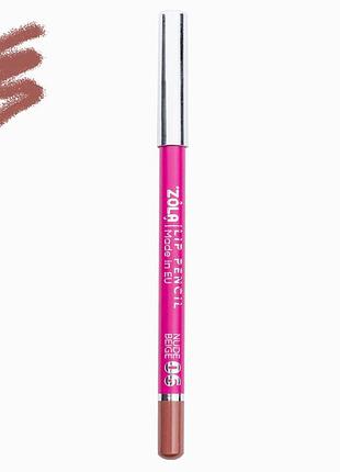 Олівець для губ zola lip pencil 06 nude beige, 1.19 г (4820227161942)
