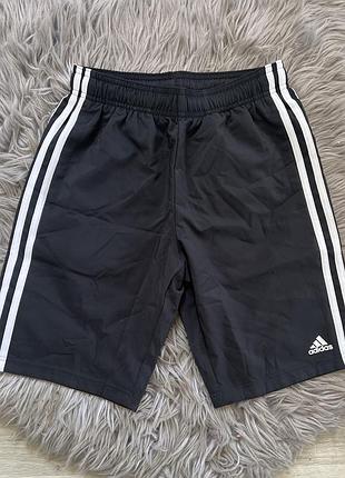 Шорти для хлопчика adidas чорні, 11-12 років, зріст 152 см