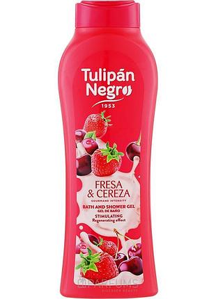 Гель для душа tulipan negro клубника и вишня, 650 мл (8410751093145)