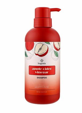 Шампунь для волос bogenia apple cider vinegar shampoo bg413 №001, 450 мл (4823124400350)