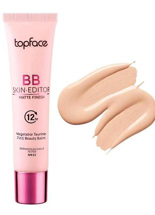 Тональный крем для лица topface bb skin editor matte finish foundation pt462 №4, 30 мл (8681217226142)