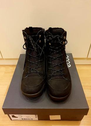 Ботинки высокие, нубук, gore-tex ecco babett boo, р.39