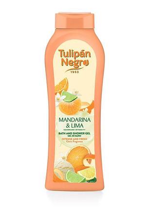 Гель для душу tulipan negro мандарин та лайм, 650 мл (8410751093756)