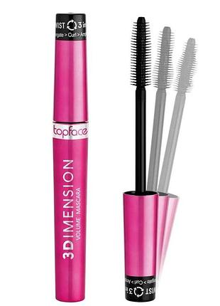 Тушь для ресниц topface 3d imension volume mascara pt314, 8 мл (8681217248779)