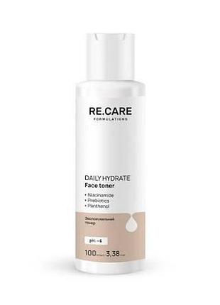 Зволожувальний тонер для обличчя re.care daily hydrate face toner, 100 мл (4823109411210)