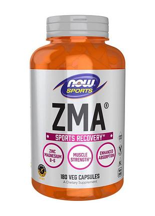 Zma цинк, магній і b6 для чоловіків, сну, спортсменів і жінок now sports zma 180 капсул