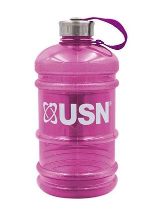 Пляшка-гідратор для води з широкою горловиною і ручкою usn hydrator 1 л рожевий