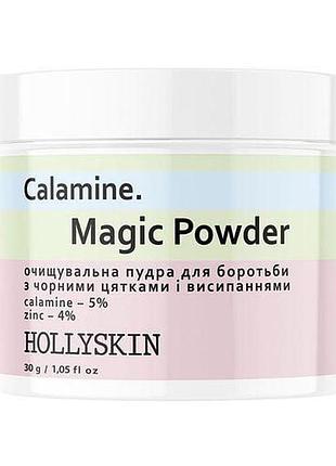 Очищающая пудра для умывания hollyskin calamine magic powder 30 г (4823109701205)