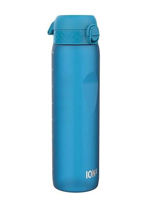 Пляшка для води спортивна з кришкою на кнопці та замком powerplay ion8 1 л синій