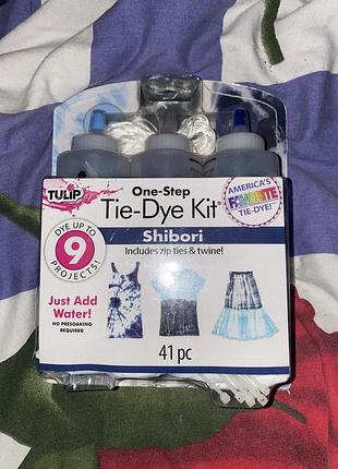 Набір для фарбування тканин tulip one-step tie-dye kit — shibori (41 предмет)