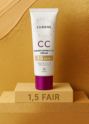 Тональный крем lumene cc cream spf 20 6-в-1-fair, 30 мл (6412600834925)