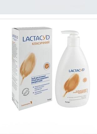 Lactacyd класичний з дозатором, 400 мл, новий, лактацид средство для интимной гигиены