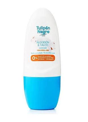Дезодорант кульковий tulipan negro бавовна та тальк, 50 мл (8410751031079)
