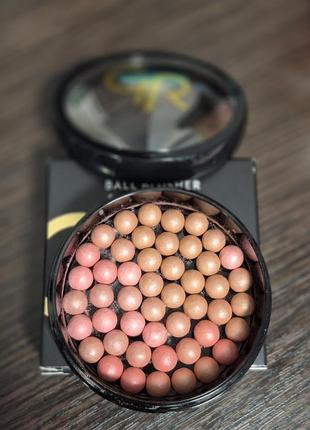 Румяна шариковые для лица golden rose ball blusher 01, 27 г