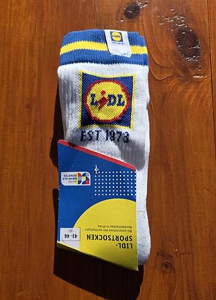 Лимитированные мужские спортивные носки lidl теплые махровая стопа 43-46 мерч оригинал из германии