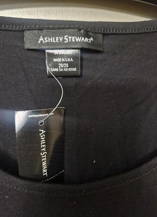 Футболка жіноча ashley stewart чорна бавовняна 26/28