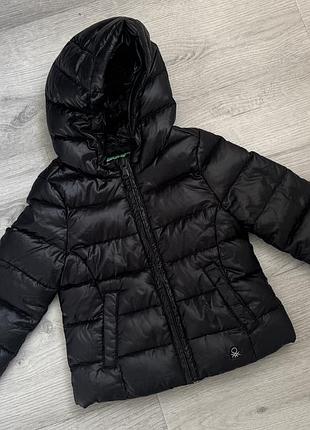 Пуховик дитячий benetton чорний