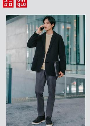Пиджак uniqlo из шерстяной смеси