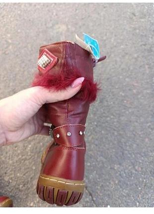 Зимние сапоги низ кожа 8