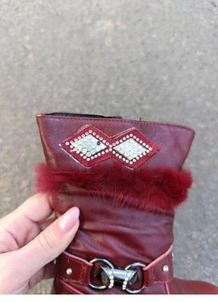 Зимние сапоги низ кожа 3