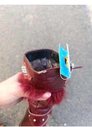 Зимние сапоги низ кожа 9