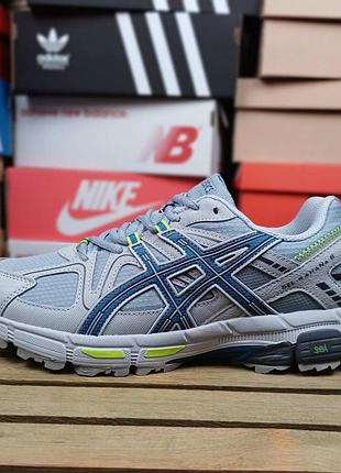 Кросівки asics gel kahana 8 waterproof gore tex сірі з салатовим