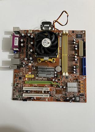 Материнская плата foxconn winfast 6100m2ma-rs2h ( winfast n15235 (socket am2) + процессор + кулер
