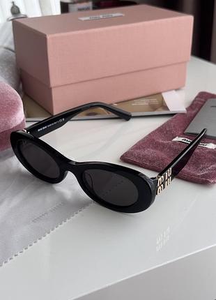 Очки миу miu black/gold smu 06zs 1ab-5s0 3n 50/20/140