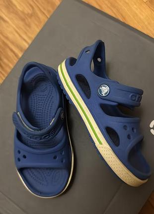 Босоніжки та сандалі для хлопчика crocs crocband ii sandal сині