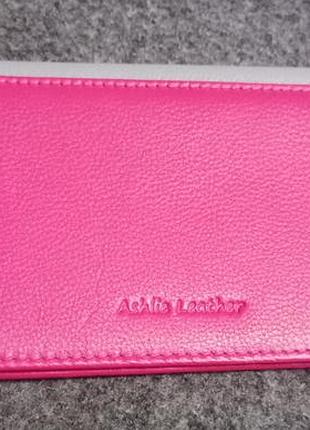 Новий шкіряний гаманець-купюрник ashlie leather (натуральна шкіра, у коробці).