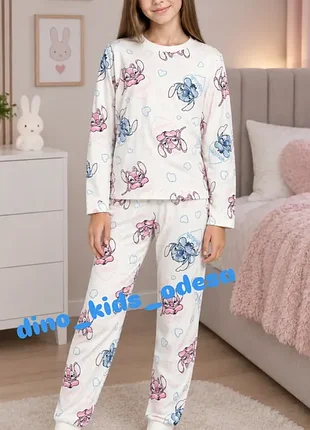 Велюровая пижама стяж на девочку от primark