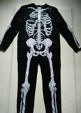 Карнавальний костюм скелет на хеллоуїн halloween m розмір