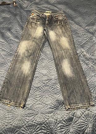 Вінтажні архівні джинси straight flailed/bootcut americanos y2k bootcut / grunge