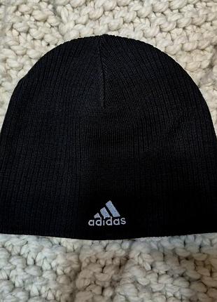 Шапка біні спортивна чоловіча adidas чорна one size