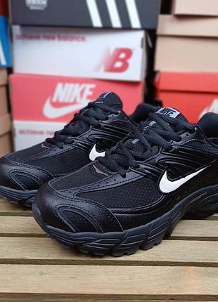 Чоловічі якісні та стильні кросівки nike air max moto 2k чорні з білим❄️