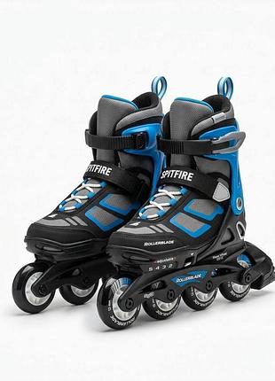 Ролики rollerblade spitfire black/ blue