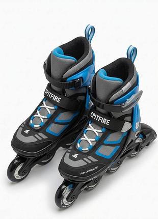 Ролики rollerblade spitfire black/ blue 2