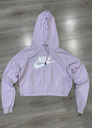 Жіноче вкорочене худі nike (cropped hoodie) s рожеве