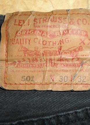 Джинсы levi's 501 размер 30x32 5