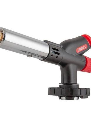 Горелка газовая с пьезоподжигом 1300w 95г/ч nowax с керамической защитой (nx12320)