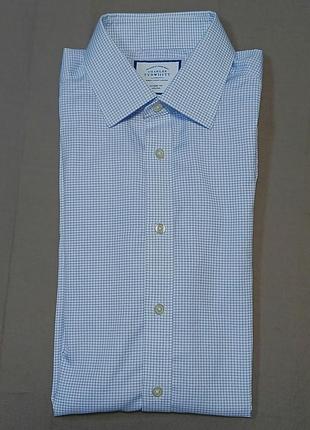 Воротник 40-41 см charles tyrwhitt size 16 /34 in 41/86 см в клетку рубашка 
classic fit