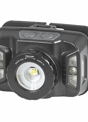 Ліхтар налобний 260lm 5w cree xte nord camp 1800 mah білий/червоний ip44 з датчиком руху (nc30800)